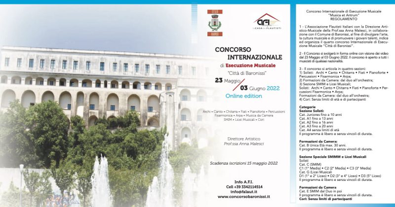 Iscrizione Categoria Musica da Camera e Cori Licei Musicali